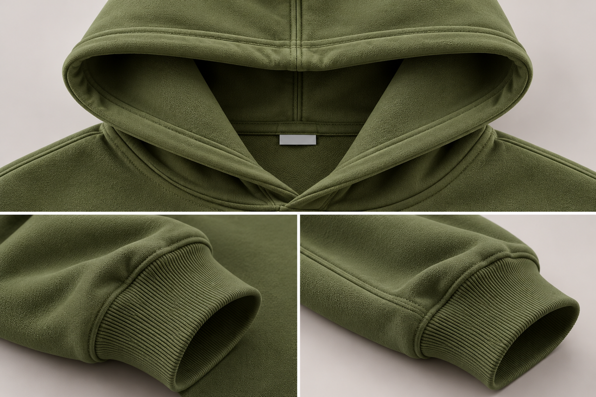 Essential Olive Green Hoodie – TEEZO