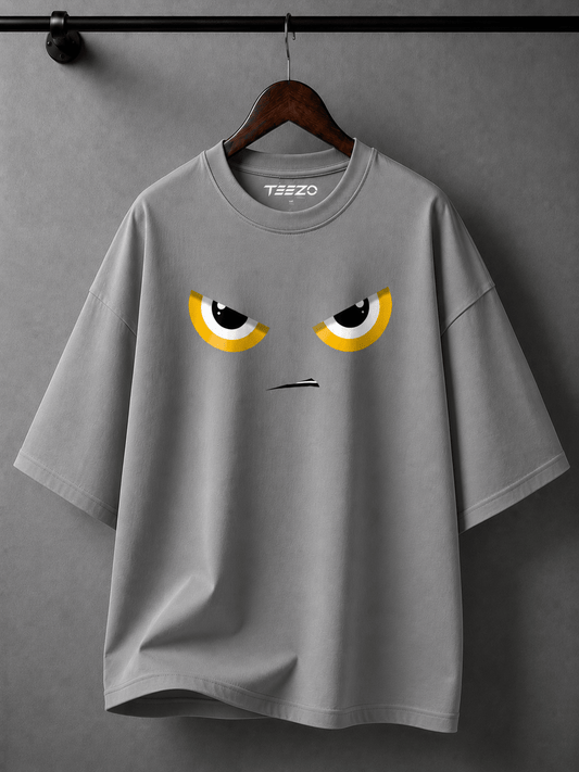 Angry Eyes Oversized T-Shirt | TEEZO - Teezo