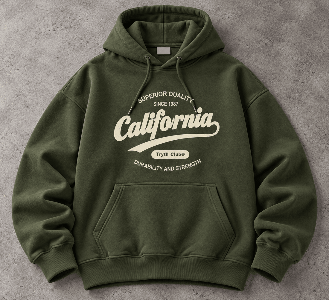 California Oversized Hoodie – Vintage Streetwear Style | TEEZO - Teezo