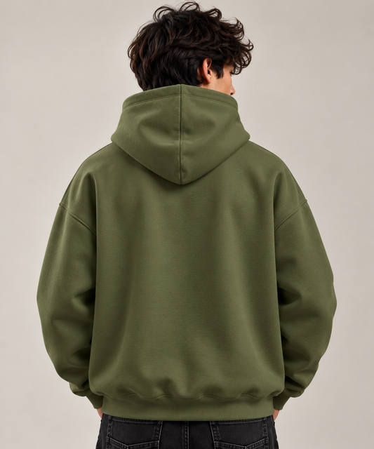 Essential Olive Green Hoodie – TEEZO