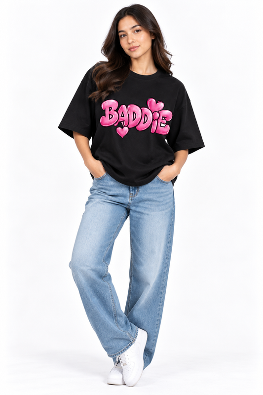 BADDIE | 190 GSM Premium Oversized T-Shirt