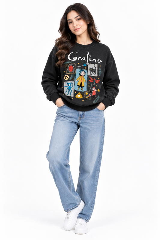Coraline Graphic Oversized Sweatshirt