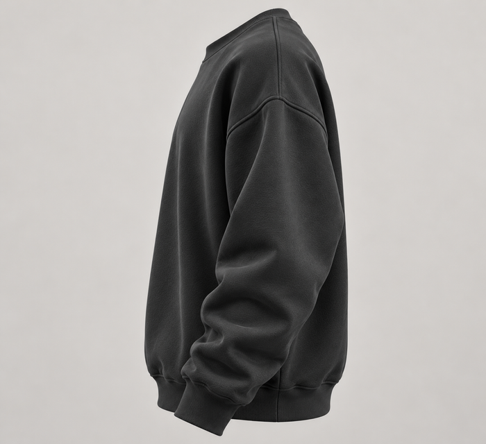 Essential Charcoal Black Sweatshirt – TEEZO