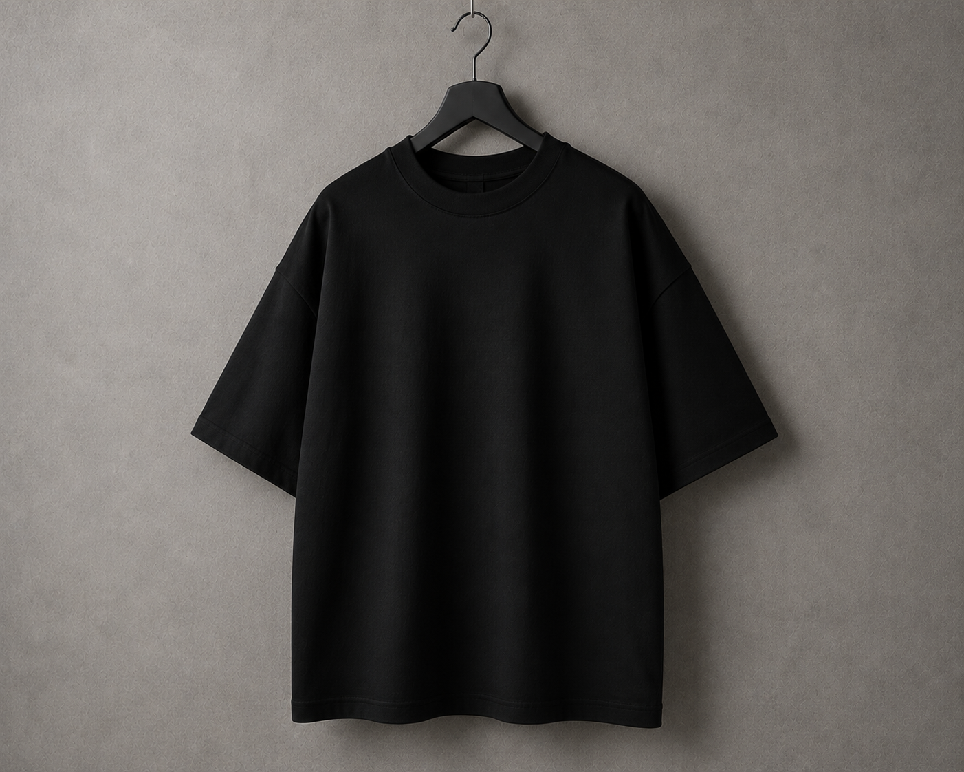 Classic Black Oversized Drop Shoulder T-Shirt