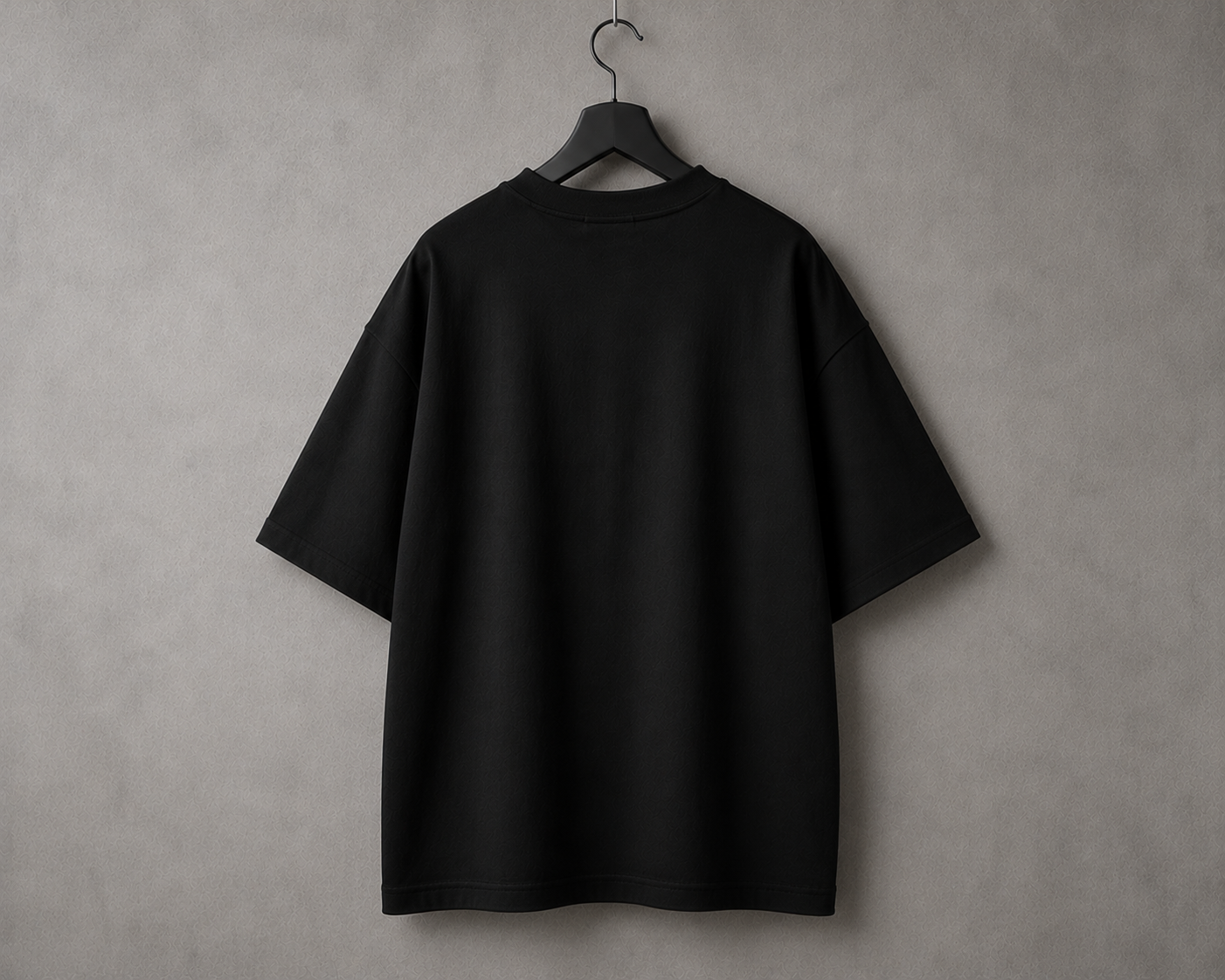 Classic Black Oversized Drop Shoulder T-Shirt