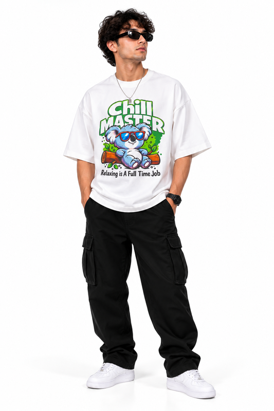 Chill Master | 200 GSM Premium Oversized T-Shirt – TEEZO