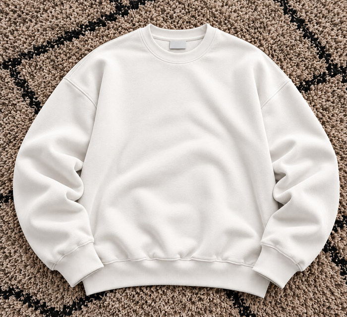 Everyday Powder White Sweatshirt – TEEZO