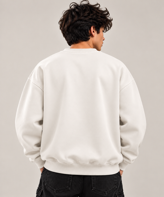 Everyday Powder White Sweatshirt – TEEZO