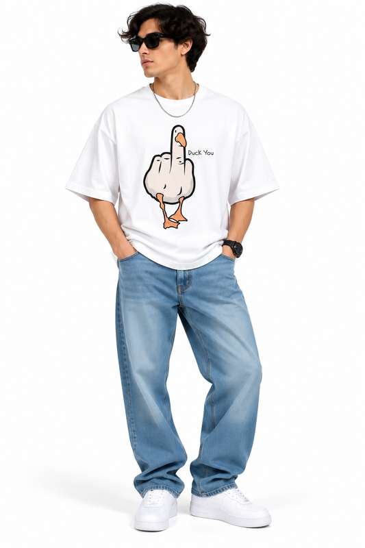 Duck You | 190 GSM Premium Oversized T-Shirt – TEEZO