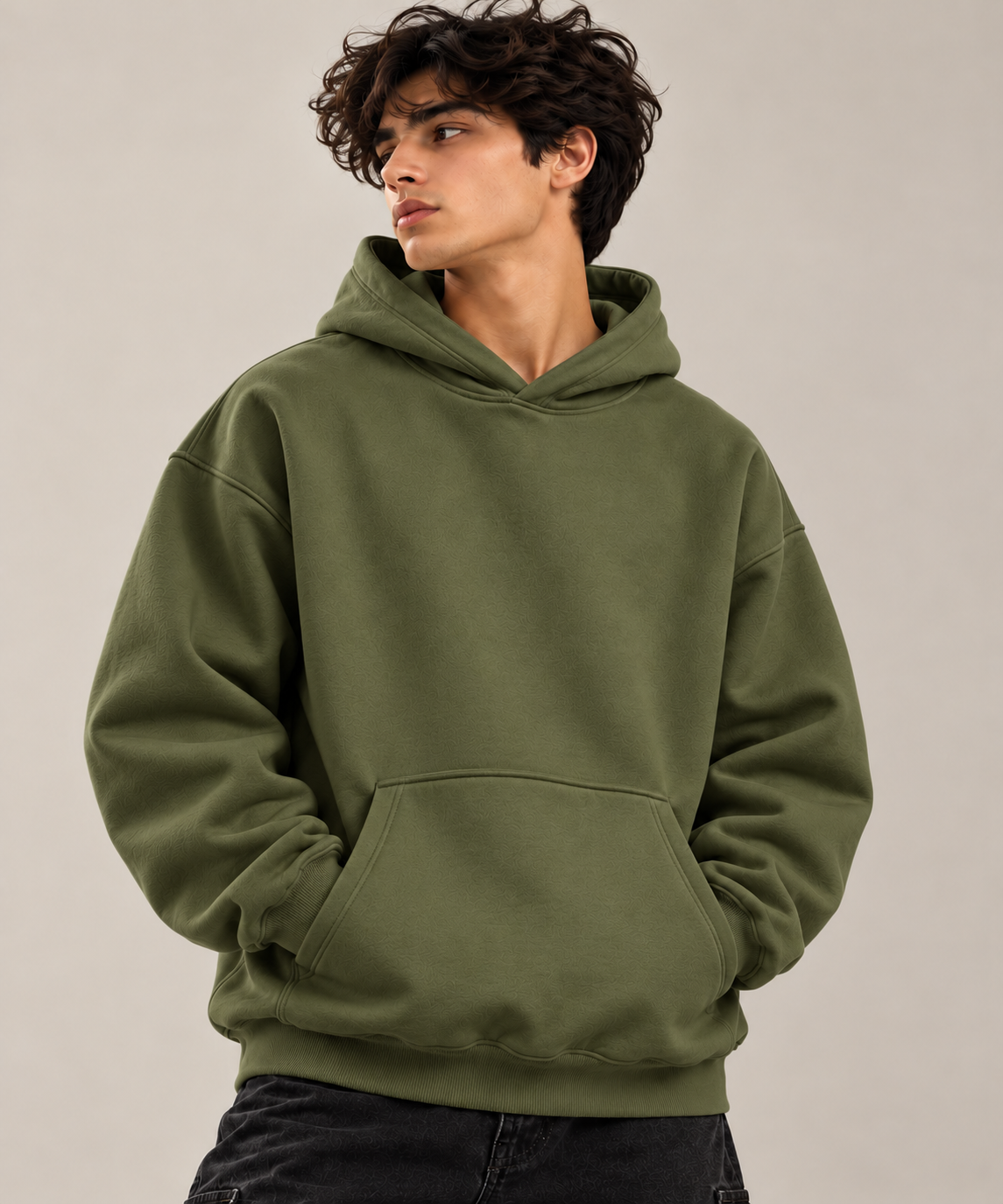 Essential Olive Green Hoodie – TEEZO