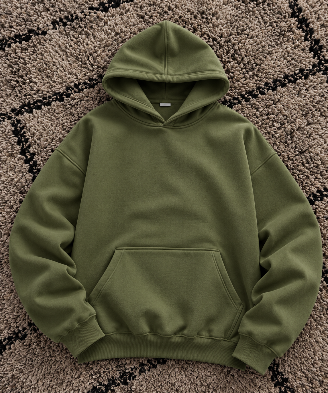 Essential Olive Green Hoodie – TEEZO