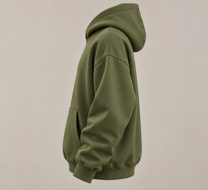 Essential Olive Green Hoodie – TEEZO