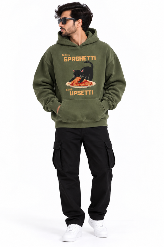 More Spaghetti Less Upsetti Oversized Hoodie