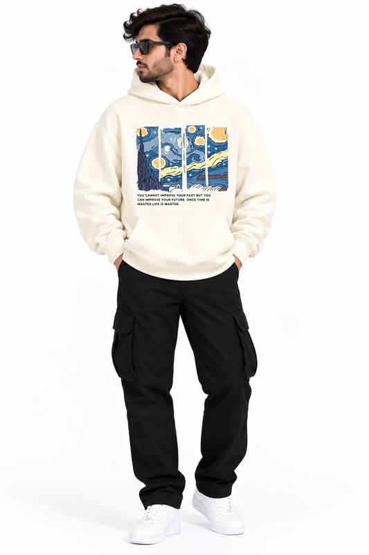 Off-White Graphic Oversized Hoodie – Premium Unisex Streetwear