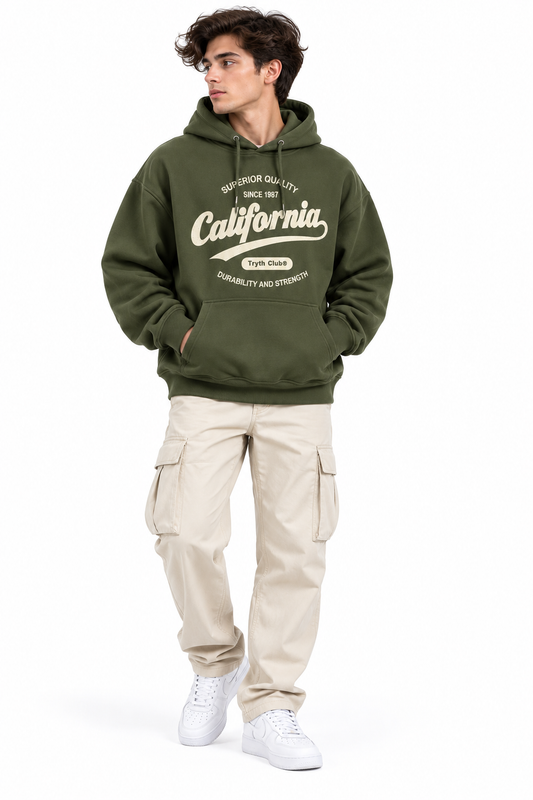 California Oversized Hoodie | Premium Vintage Streetwear