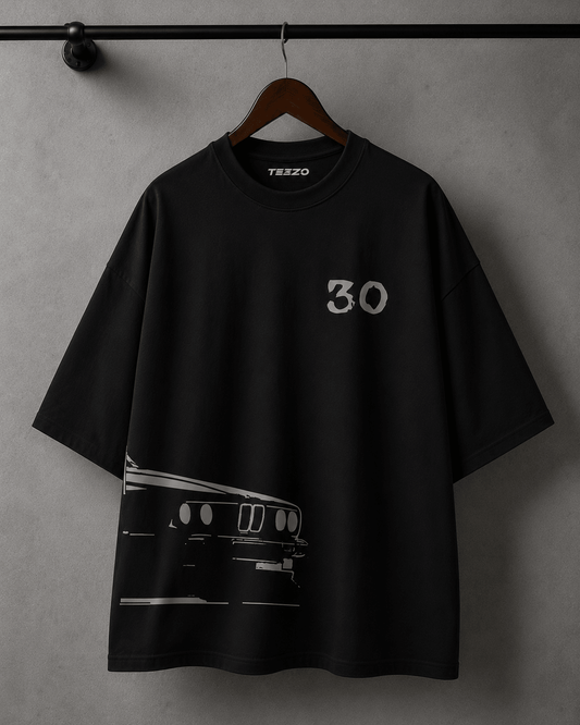 TEEZO Apex 30 (Black) Oversized Drop Shoulder T-Shirt Pakistan