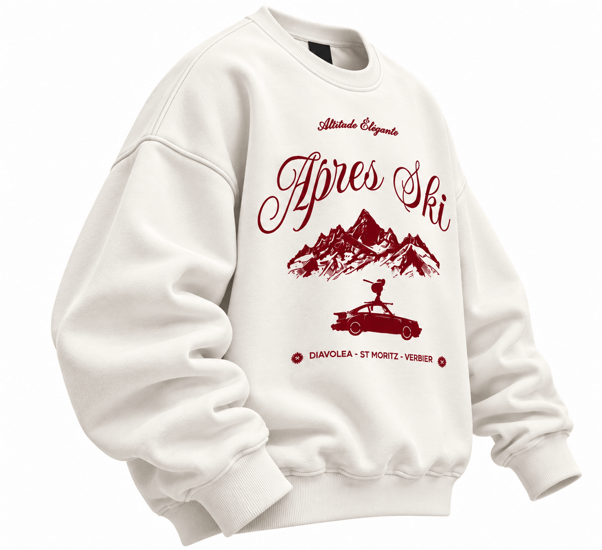TEEZO alpine winter streetwear oversized sweatshirt