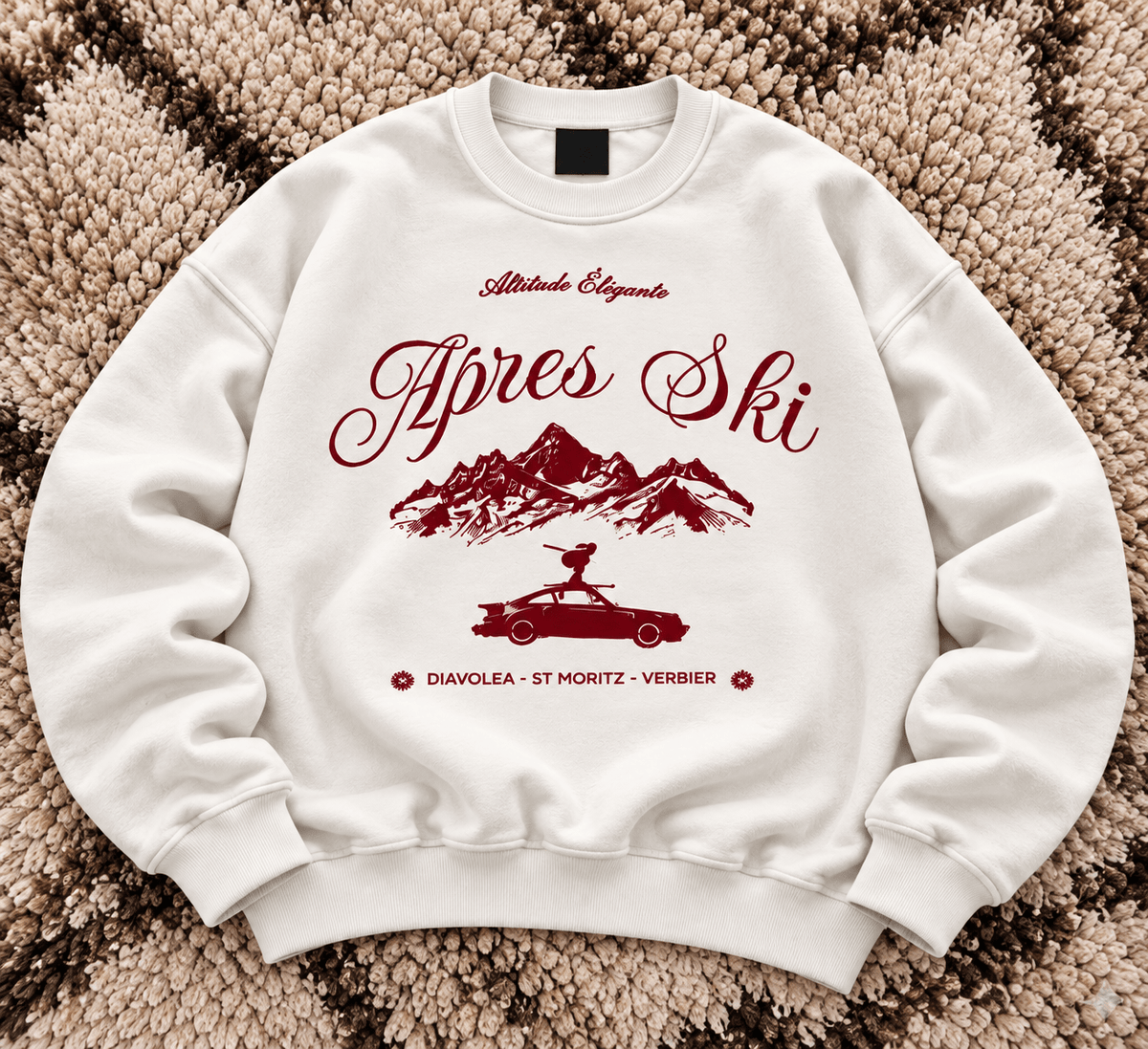 TEEZO alpine winter streetwear oversized sweatshirt