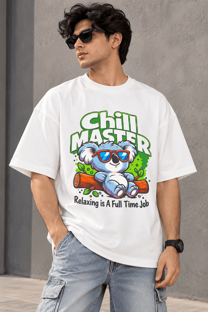 Chill Master | 200 GSM Premium Oversized T-Shirt – TEEZO