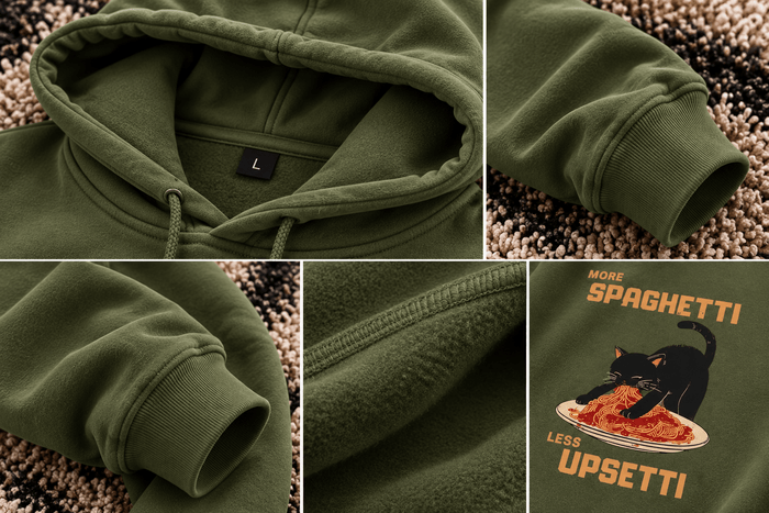 More Spaghetti Less Upsetti Oversized Hoodie