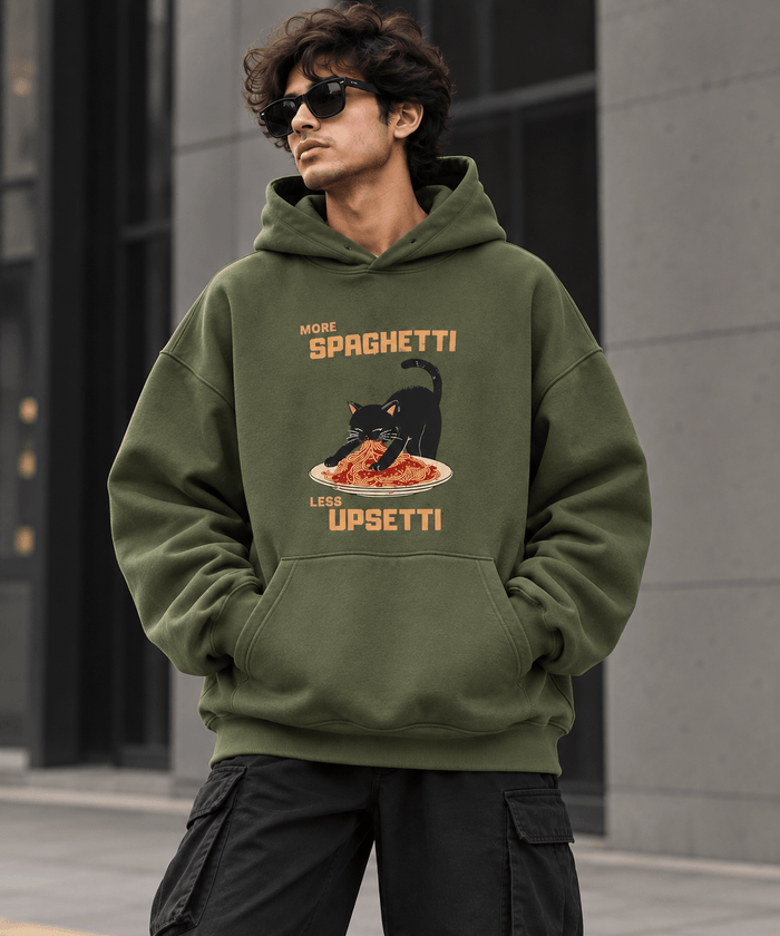 More Spaghetti Less Upsetti Oversized Hoodie