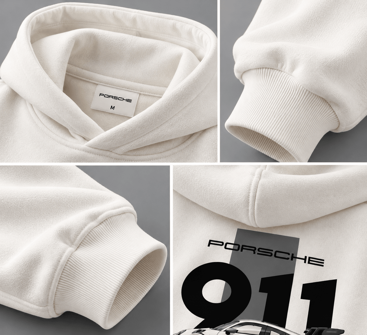 Porsche 911 GT3 RS oversized hoodie with back graphic